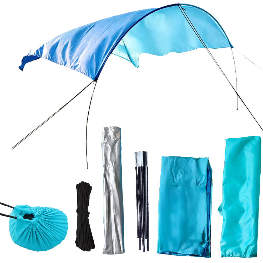 Sun Sail Shade - Draagbare strandluifeltent Lichtgewicht zonnescherm UV-bescherming Waterdicht