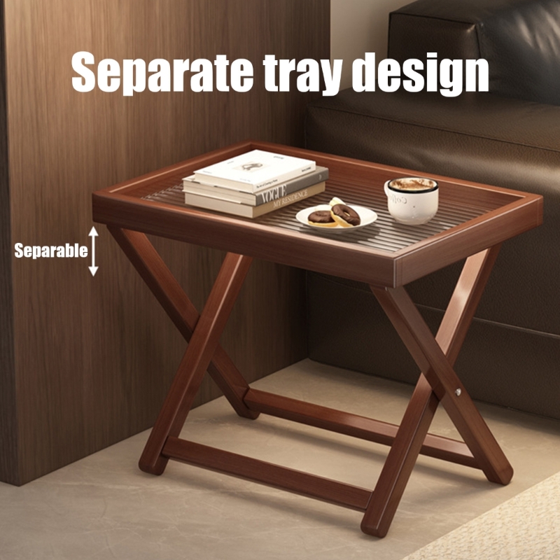 Outdoor Furniture Quality - Bamboe acryl opvouwbare salontafel Snelle installatie