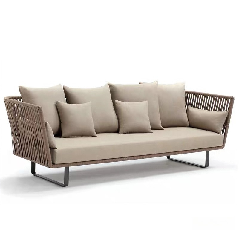 Outdoor Furniture Metal Chairs - Outdoor rotan bankstel waterdicht 3-zits met