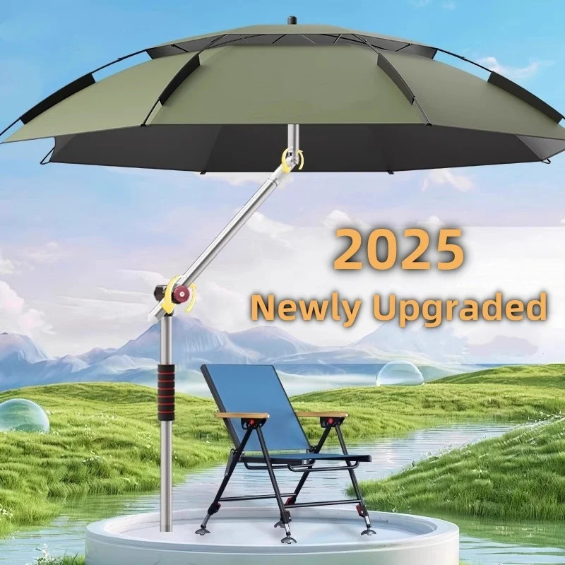 Parasol Umbrella Large - 2025 Nieuwe visparasol Verbeterde mechanische aanpassing