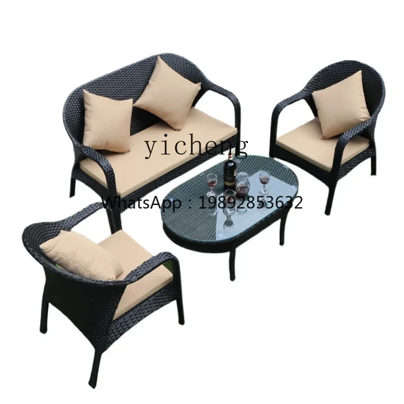 Outdoor Furniture Xl - XL outdoor rotan bank binnenplaats dubbele