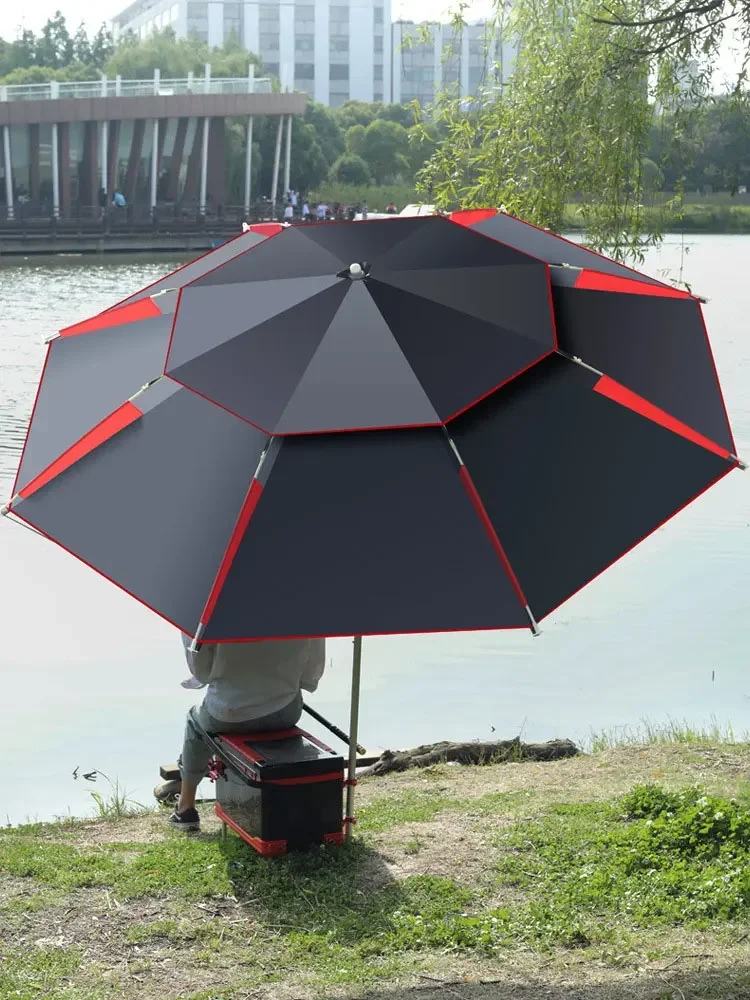 Parasol Umbrella Large - 1PC Dubbellaags Opvouwbare Grote Tuinparasol Winddicht