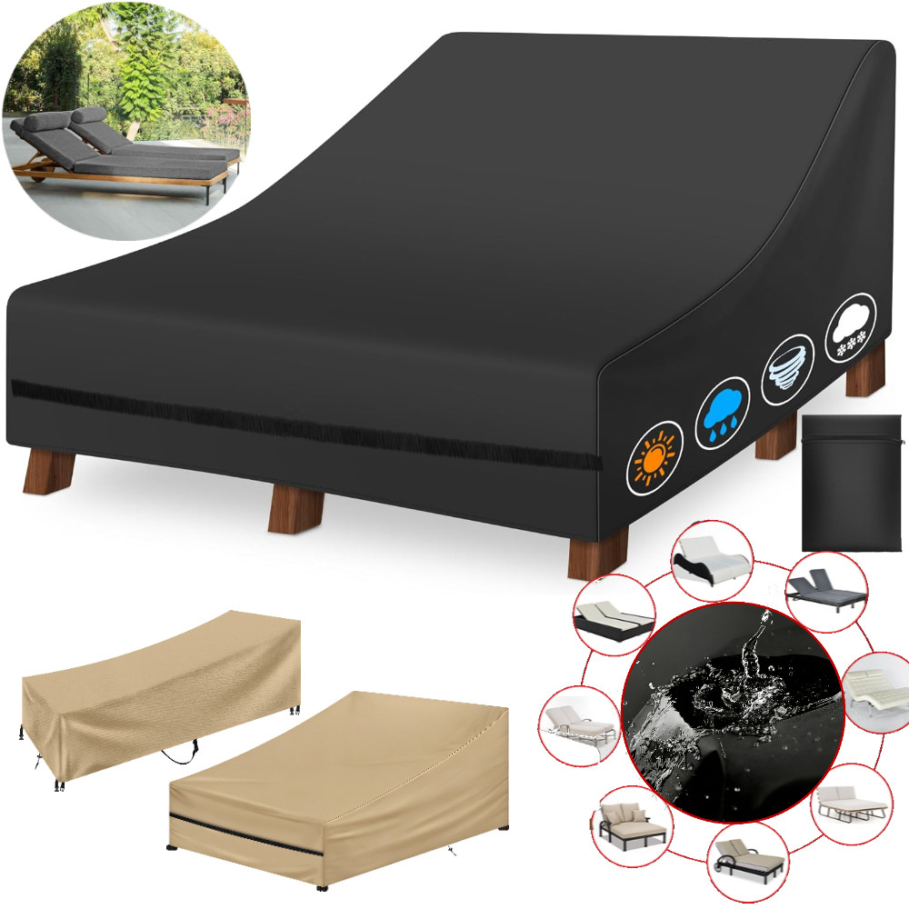 Outdoor Furniture Varnish - Waterdichte dubbele/enkele brede patio chaise lounge