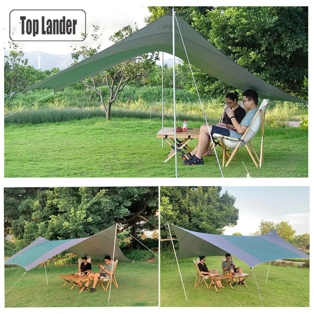 Sun Sail Shade - Hex Camping Tarp 4.1x4.1m Waterdichte Tent