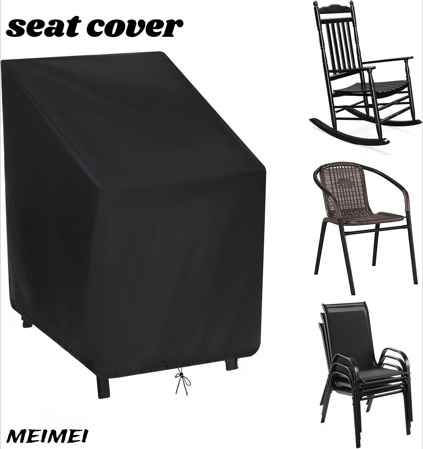 Outdoor Furniture Quality - Gestapelde stoel stofkap opbergtas Outdoor tuinmeubelbeschermer