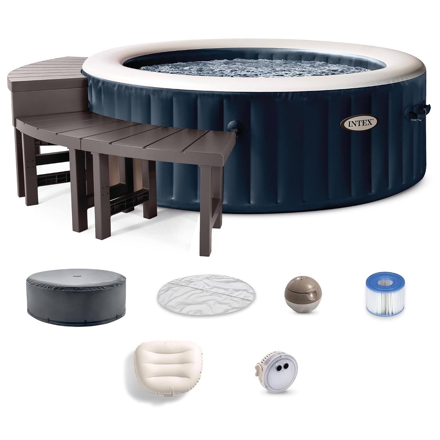 Inflatable Hot Tub - PureSpa 4-persoons opblaasbaar bubbelbad pakket met