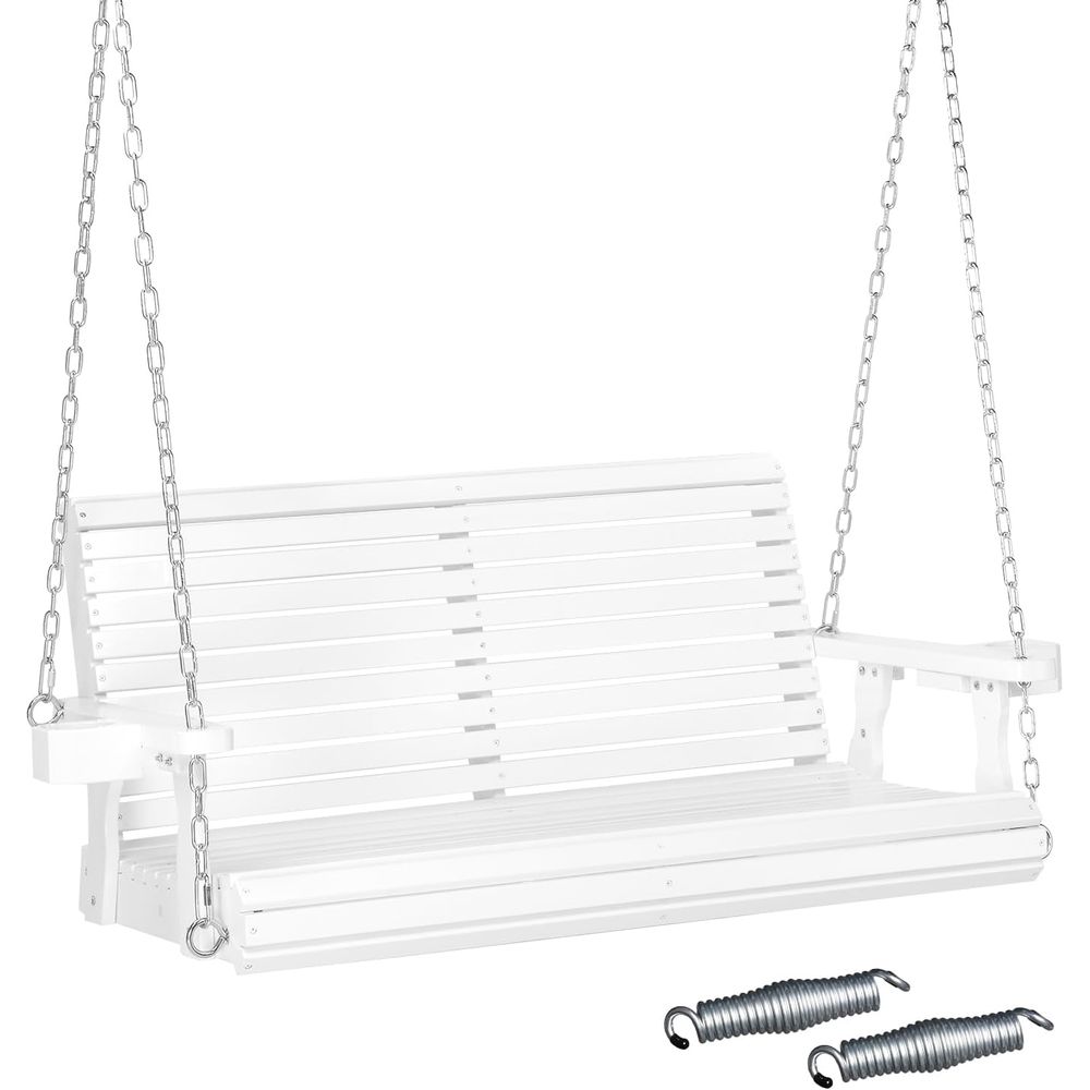 Outdoor Furniture Xl - XL Formaat Tuin Houten Schommelstoel Buiten