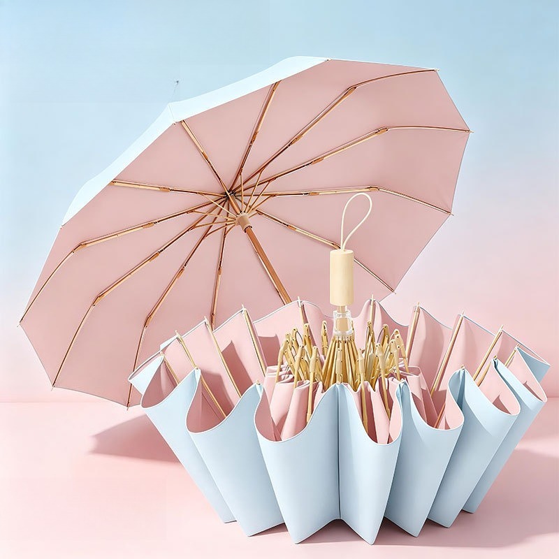 Parasol Umbrella Large - Kleurrijk gecoate paraplu, dik, winddicht, grote