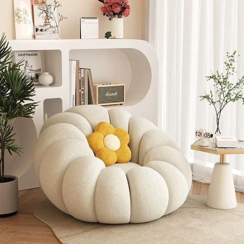Outdoor Daybed Sofa - Creatieve pompoenvorm enkele luie bank slaapkamer