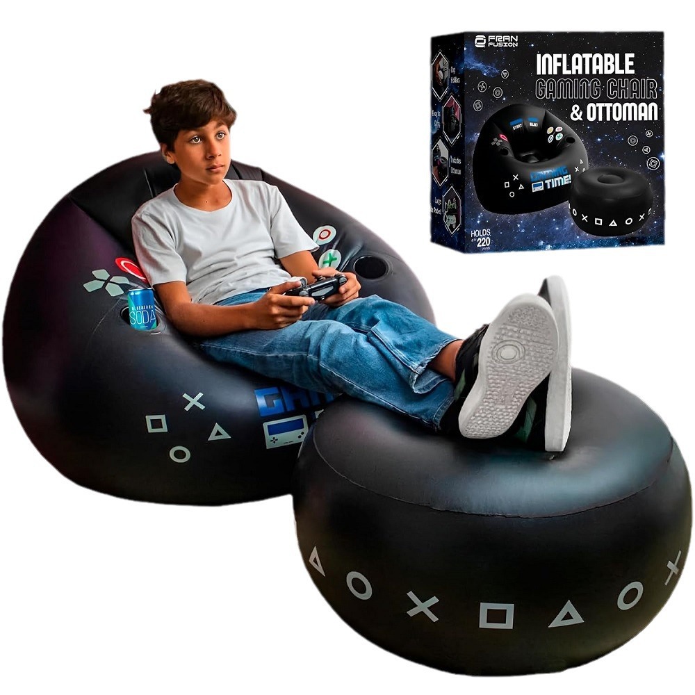 Outdoor Furniture Arhaus - Creatieve Esports Gamingstoel met bekerhouder, zijvakken,