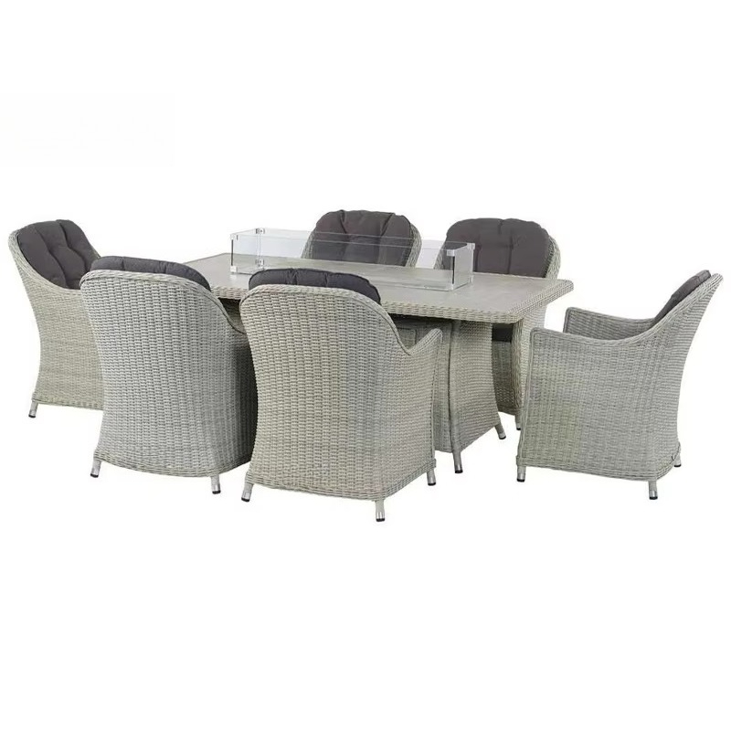 Tuinmeubelen vuurplaats rotan  - Outdoor Furniture And Fire Pit recensie en prijs