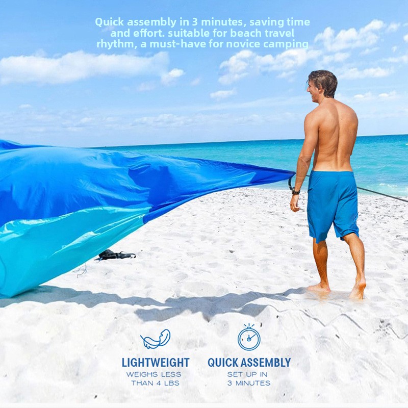 Draagbare strandluifeltent Lic - Sun Sail Shade recensie en prijs
