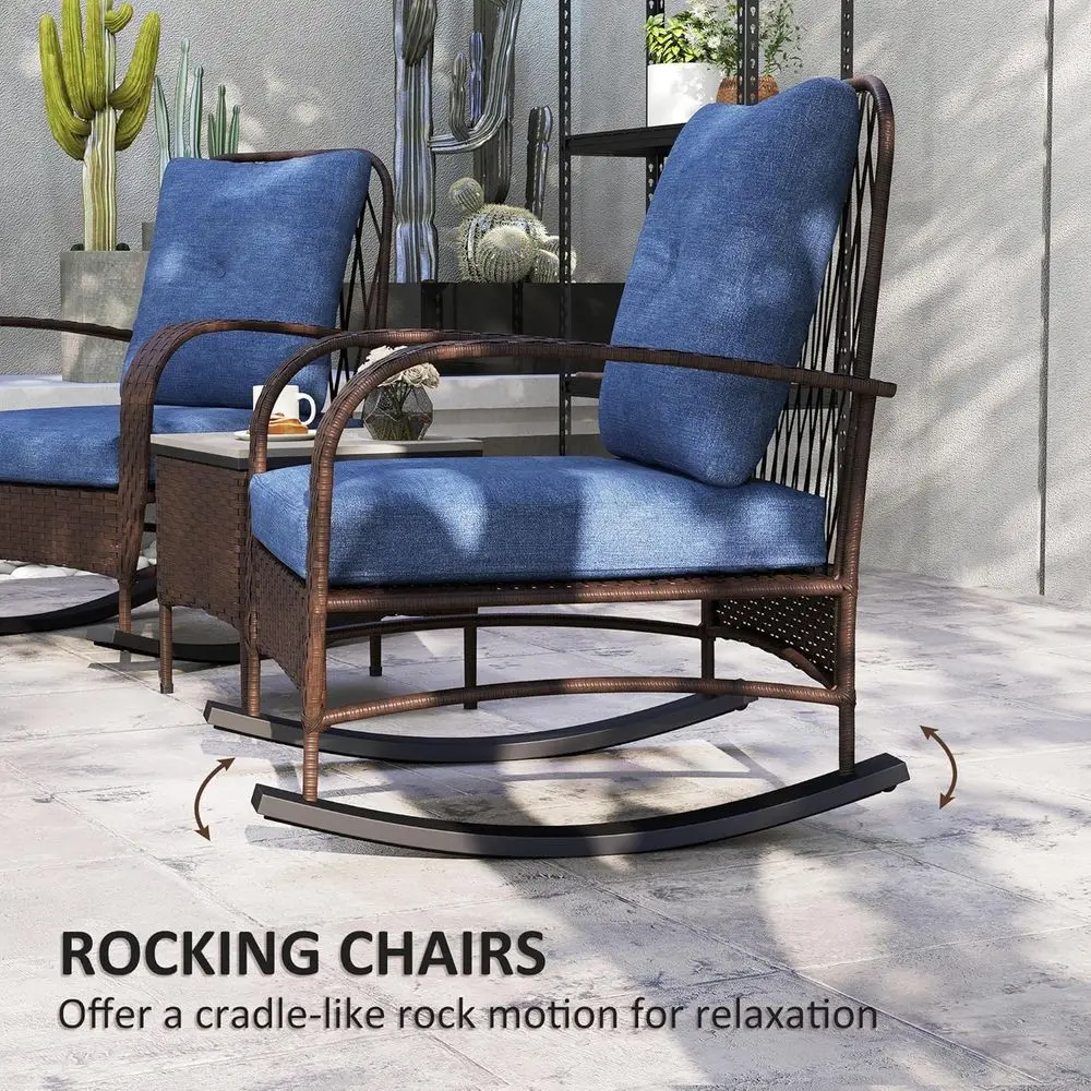 3-delige wicker tuinmeubelset  - Outdoor Furniture Metal Chairs recensie en prijs