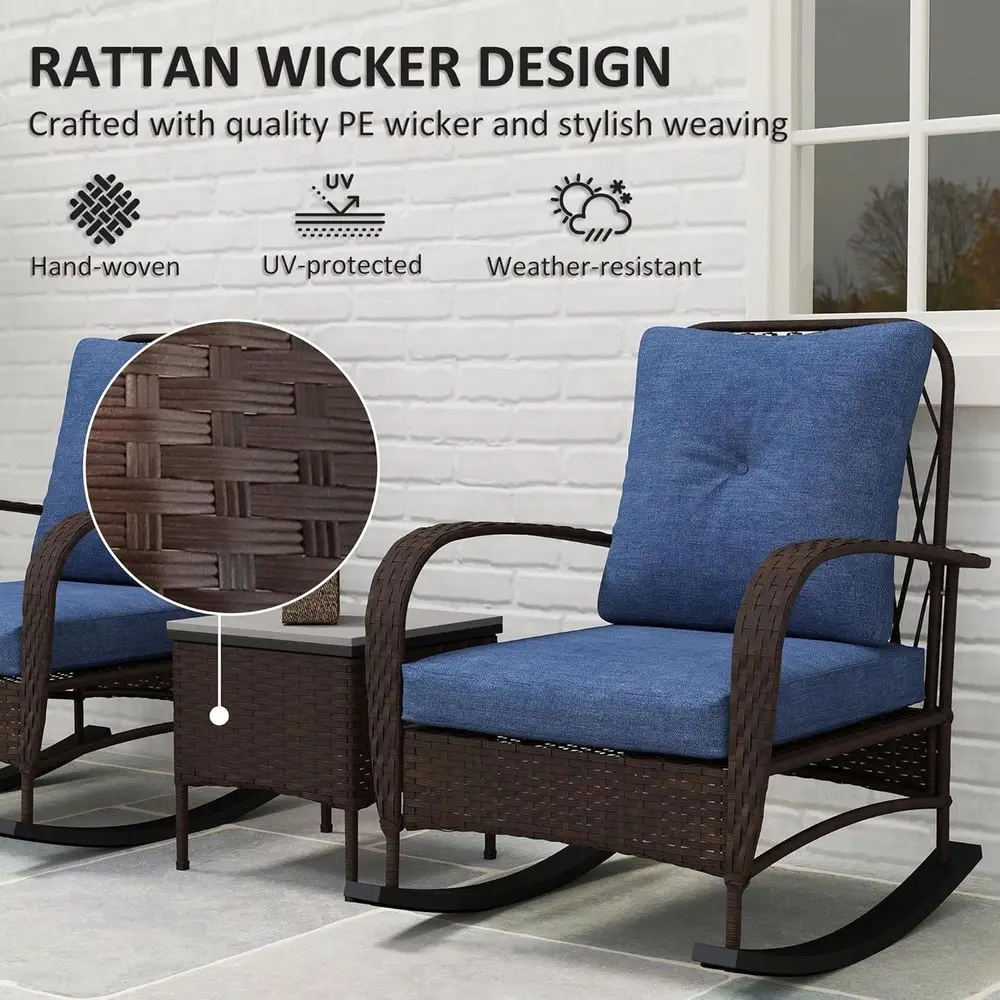 3-delige wicker tuinmeubelset  - Outdoor Furniture Metal Chairs recensie en prijs
