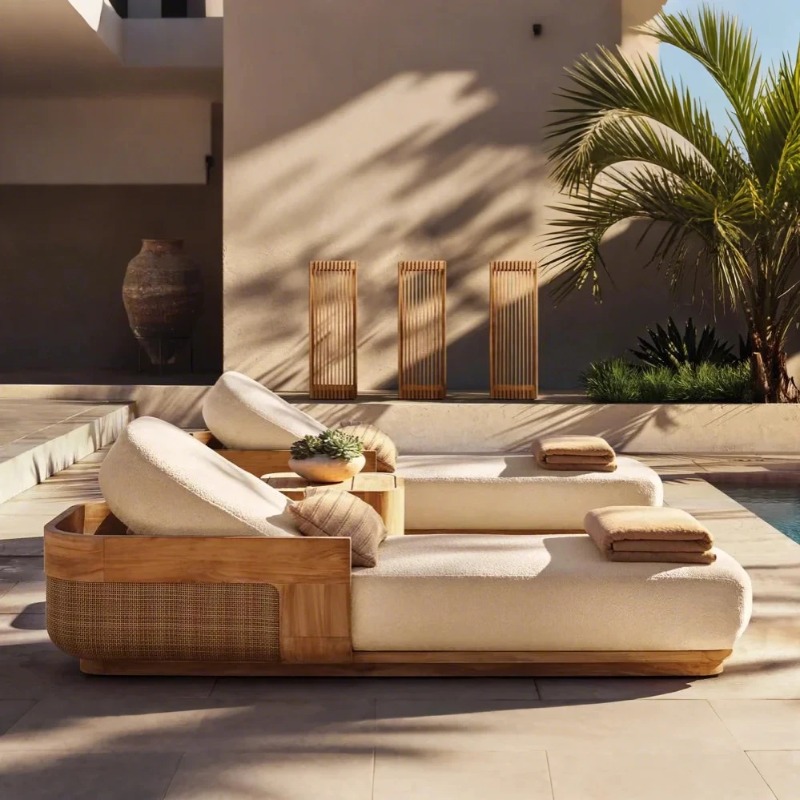 Strandstoel & ligbedset, teakh - Outdoor Daybed Sofa recensie en prijs