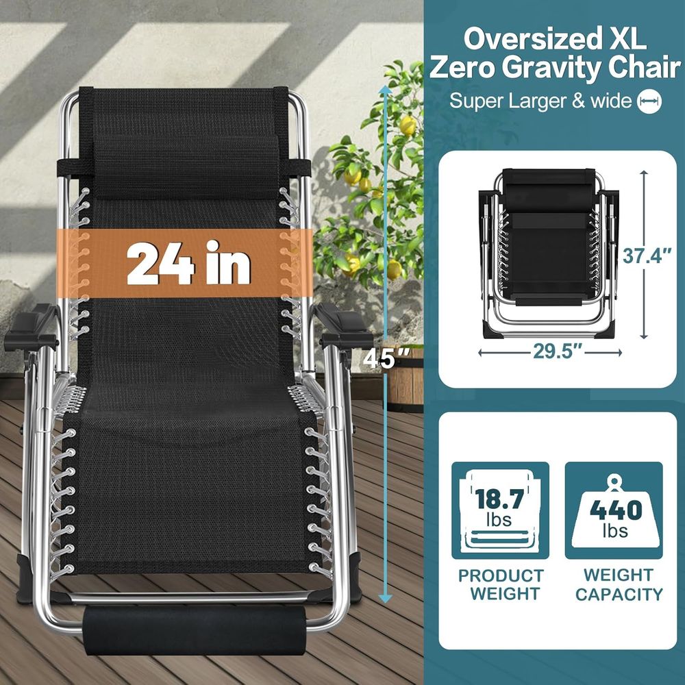Verbrede Zero Gravity-stoel 29 - Outdoor Furniture Xl recensie en prijs