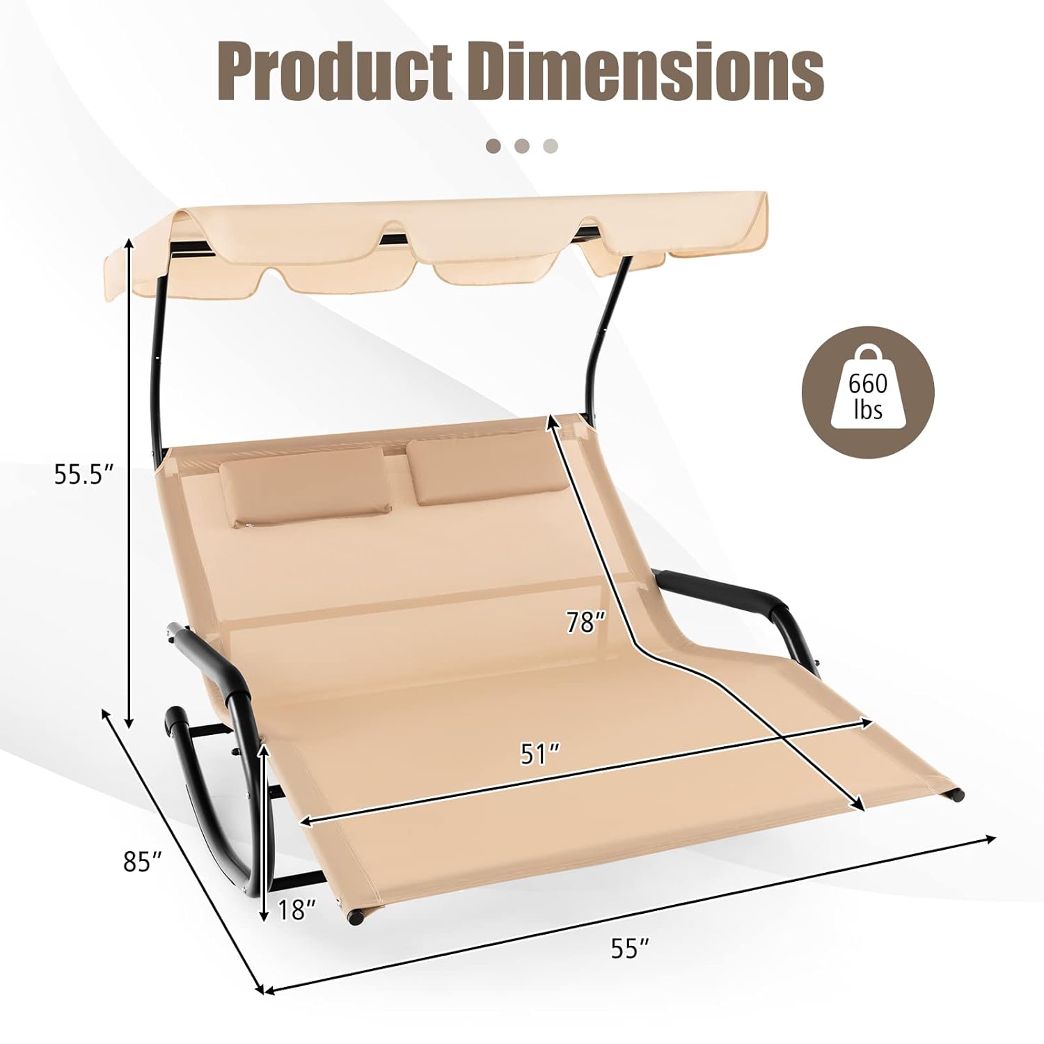 ty-2 Persoons verstelbare loun - Outdoor Furniture Xl recensie en prijs