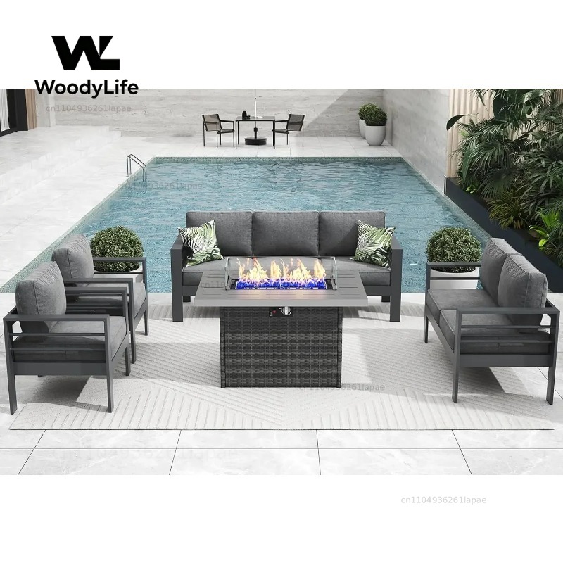 L5-delige moderne aluminium tu - Outdoor Furniture Fire Table recensie en prijs
