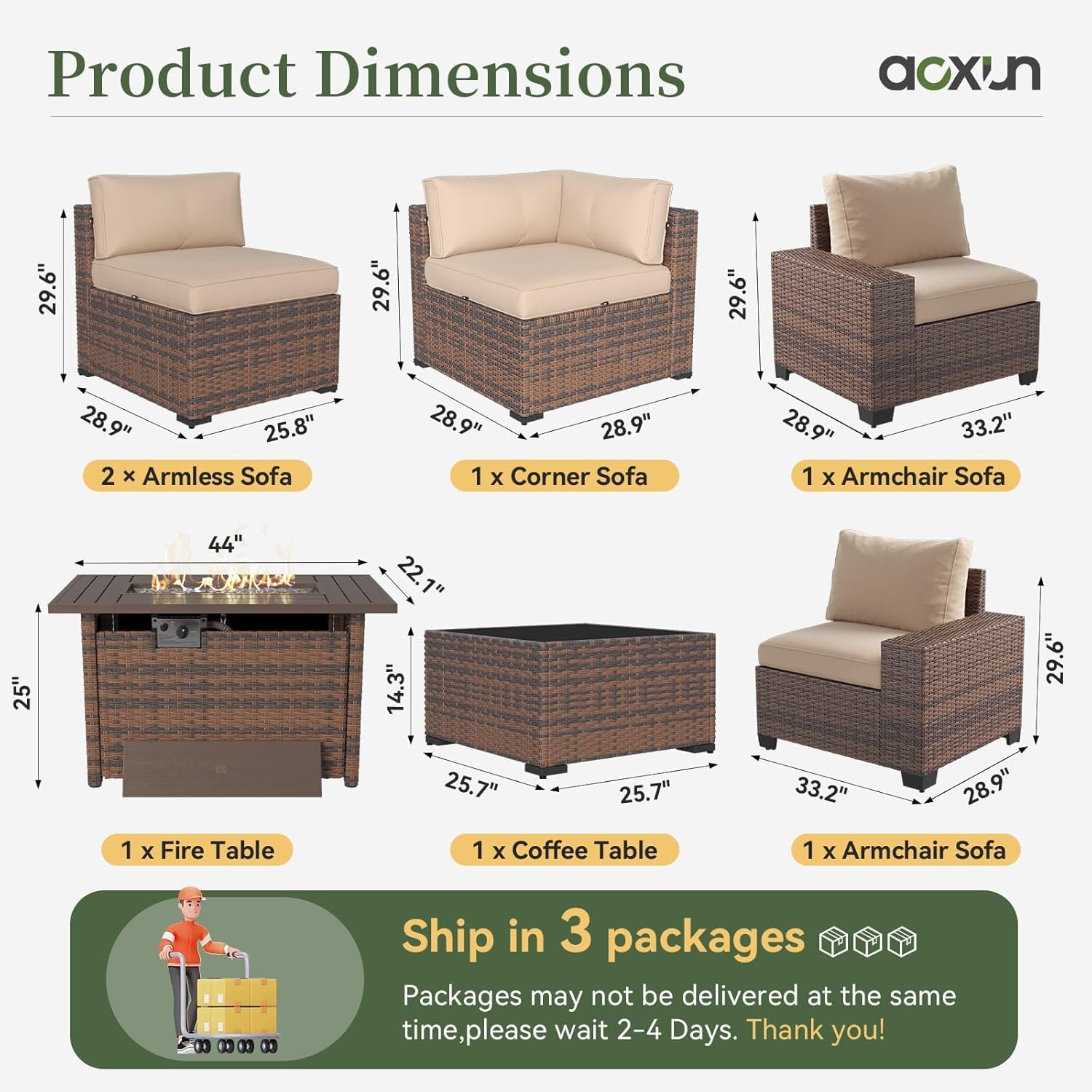 7-delige tuinmeubelset met bre - Outdoor Furniture And Fire Pit recensie en prijs