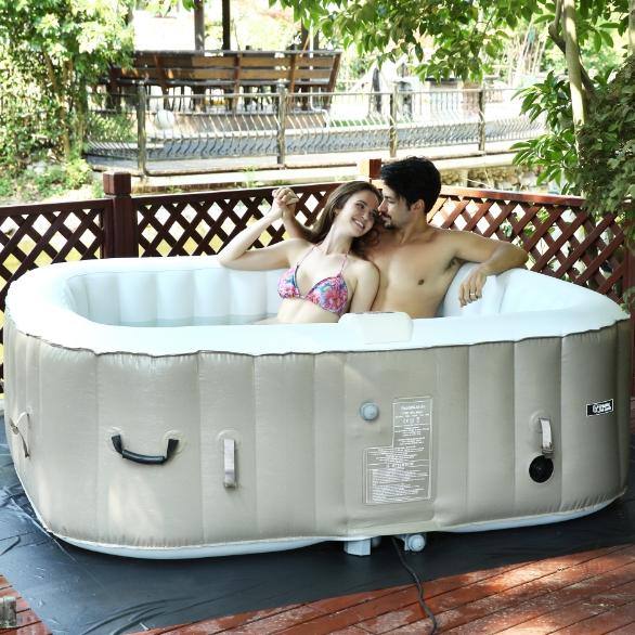 Buiten 6-8 persoons ronde vier - Inflatable Hot Tub recensie en prijs