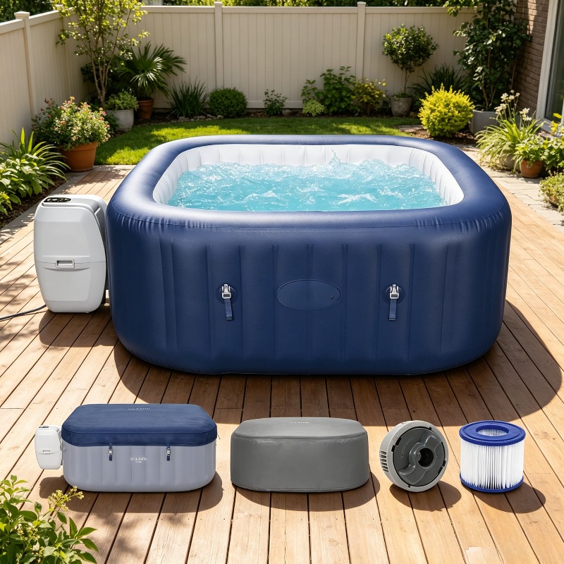 SaluSpa AirJet 4 tot 6-persoon - Inflatable Hot Tub recensie en prijs