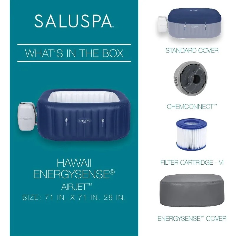 SaluSpa AirJet 4 tot 6-persoon - Inflatable Hot Tub recensie en prijs