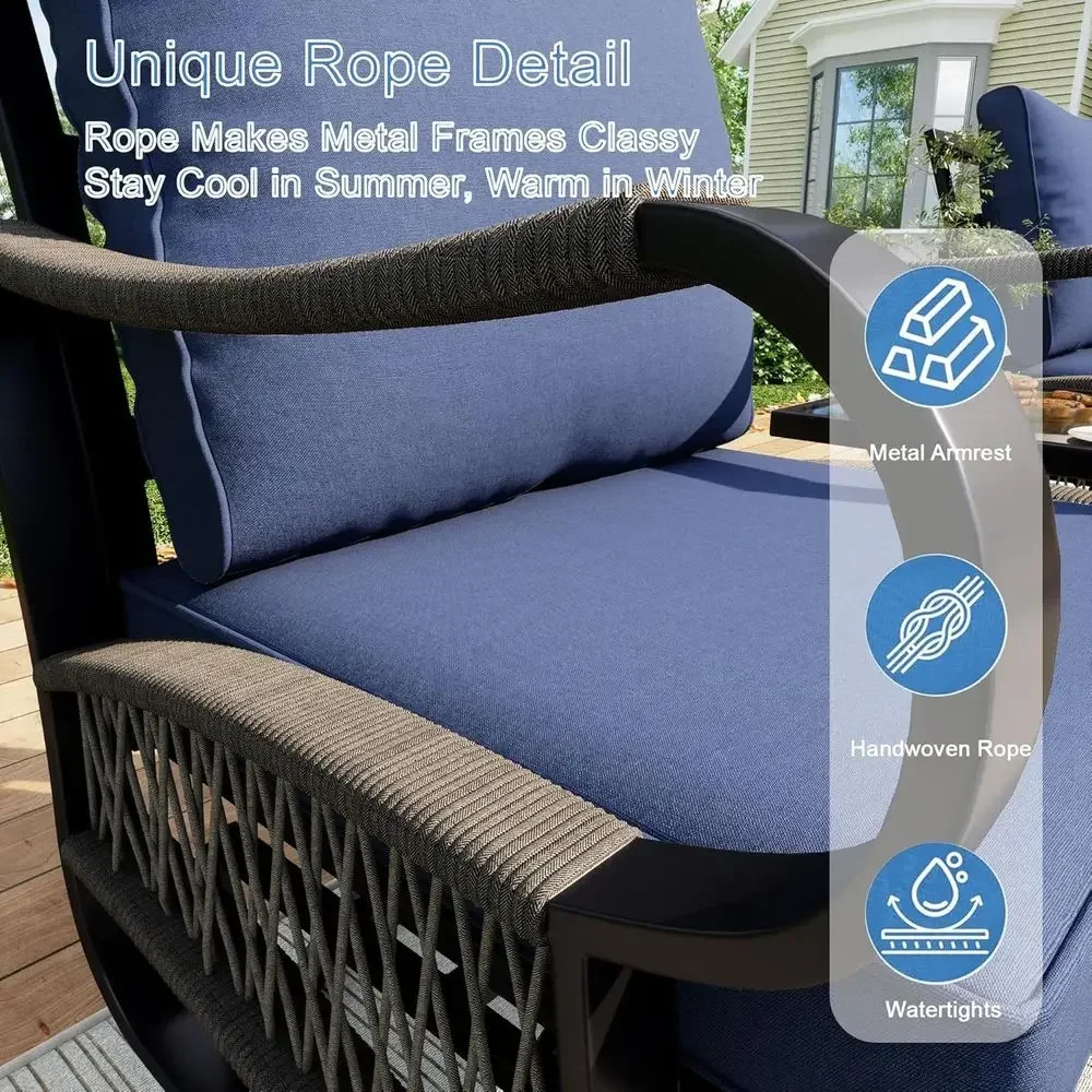 4-delige metalen tuinmeubelset - Outdoor Furniture Metal Chairs recensie en prijs