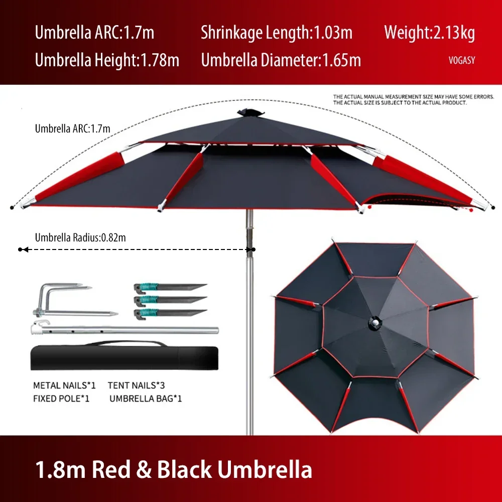 1PC Dubbellaags Opvouwbare Gro - Parasol Umbrella Large recensie en prijs