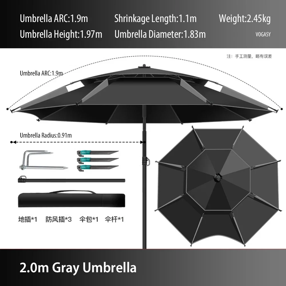 1PC Dubbellaags Opvouwbare Gro - Parasol Umbrella Large recensie en prijs