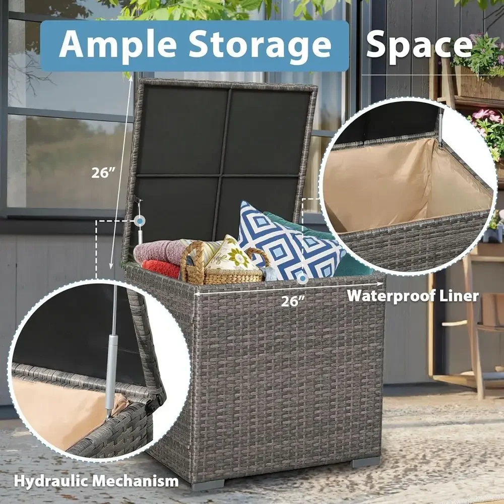 8-delige tuinmeubelenset met 4 - Outdoor Furniture Fire Table recensie en prijs