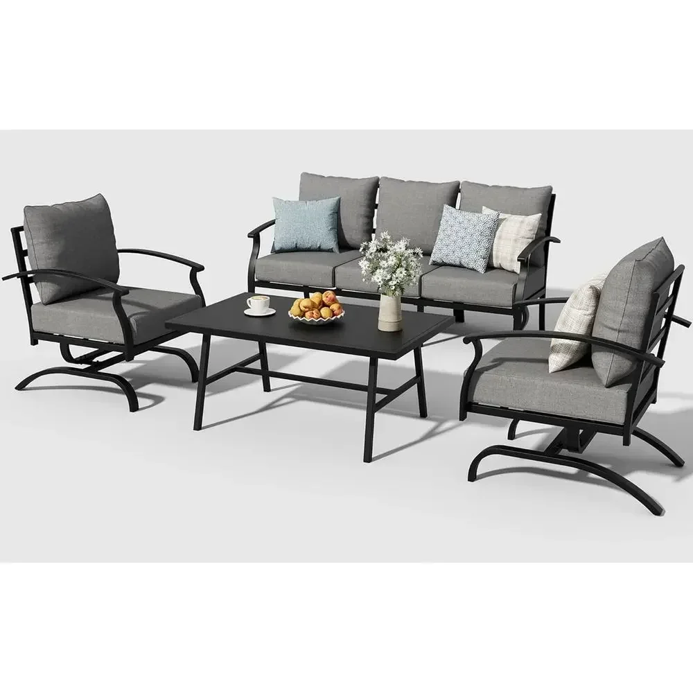 Grijs metalen tuinmeubelset vo - Outdoor Furniture Metal Chairs recensie en prijs
