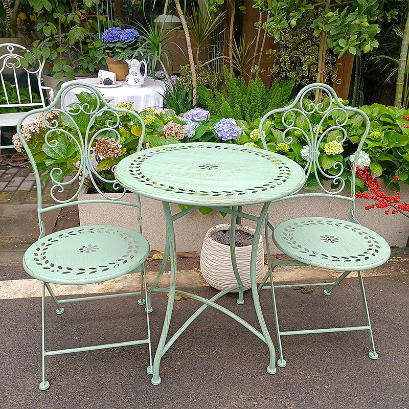 Franse landelijke ijzeren tafe - Outdoor Furniture Metal Chairs recensie en prijs