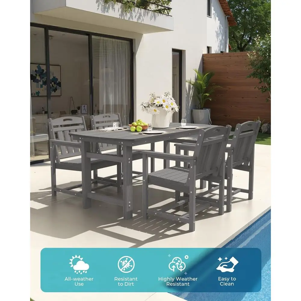 All-Weather HDPE terrasstoelen - Outdoor Furniture Metal Chairs recensie en prijs