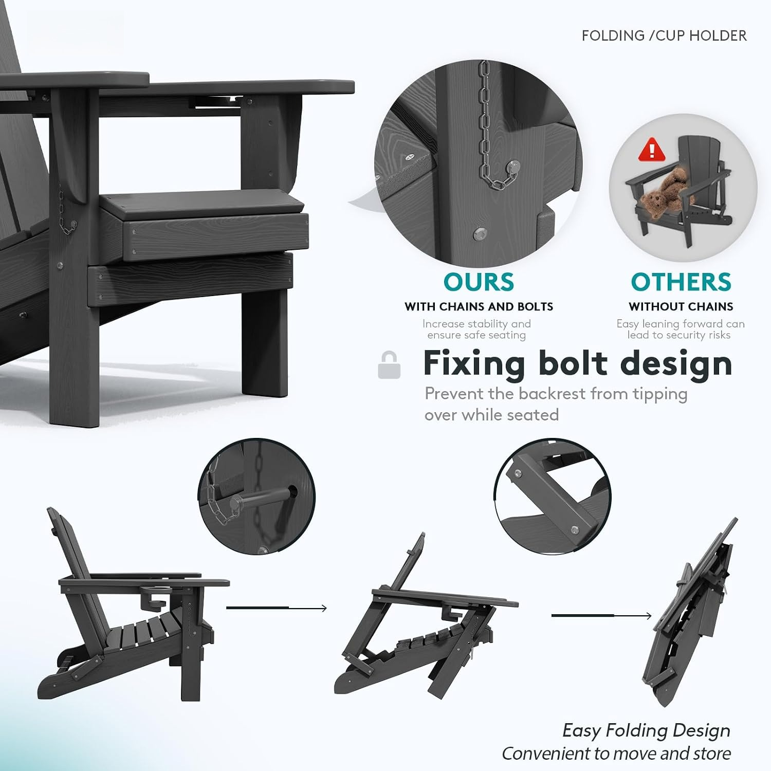 Set van twee opvouwbare buiten - Outdoor Furniture And Fire Pit recensie en prijs