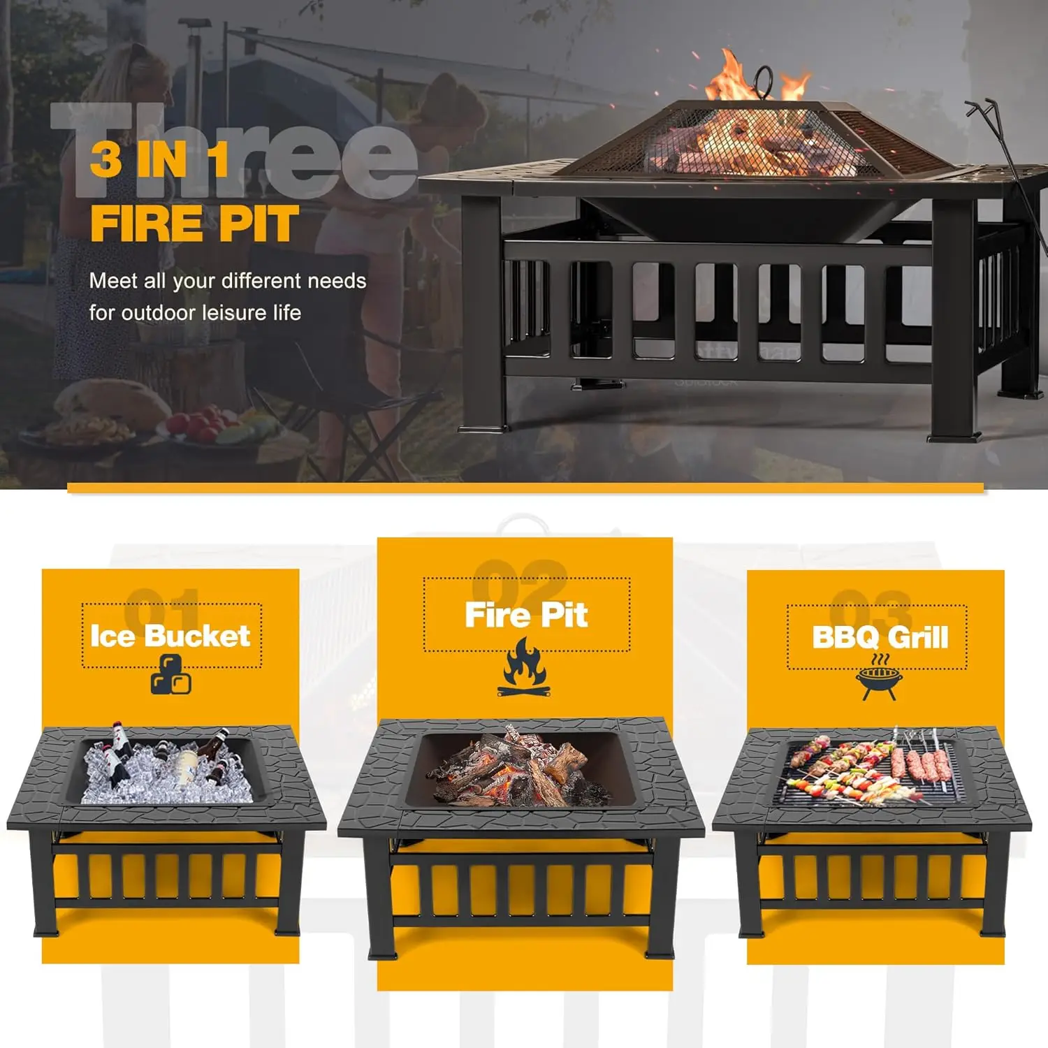 Buitenhaard, 32 inch vuurtafel - Outdoor Furniture Fire Table recensie en prijs