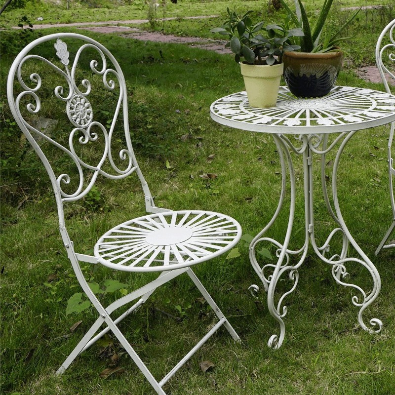 Franse vintage ijzeren tafel e - Outdoor Furniture Metal Chairs recensie en prijs