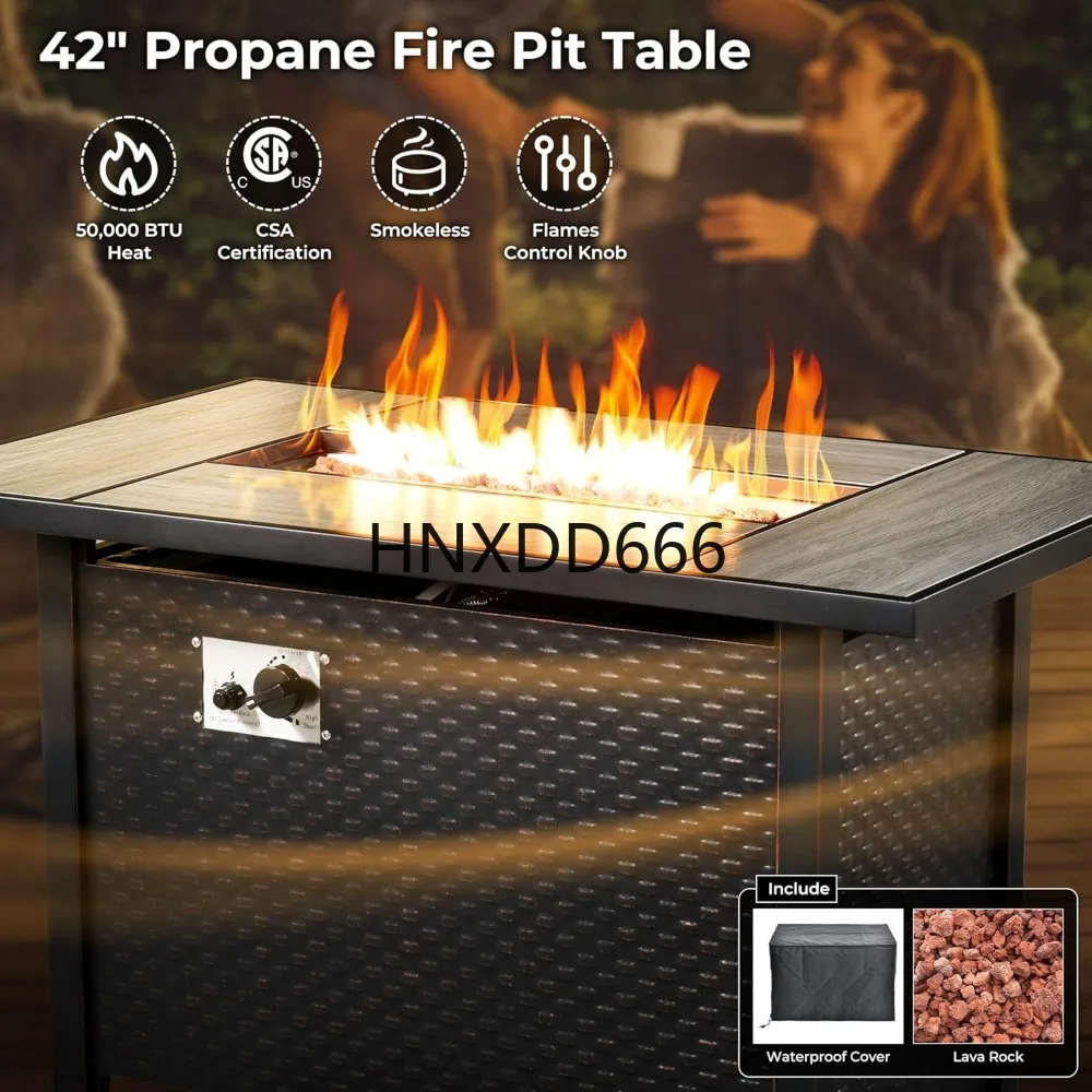 8-delige tuinmeubelset voor bu - Outdoor Furniture And Fire Pit recensie en prijs