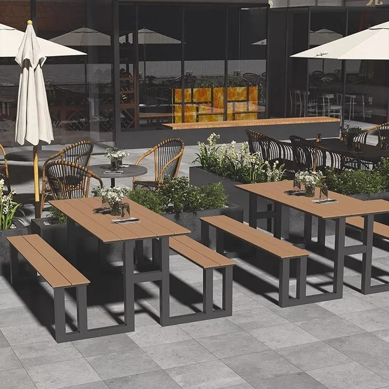 Eenvoudige smeedijzeren tafel- - Outdoor Furniture One Piece recensie en prijs