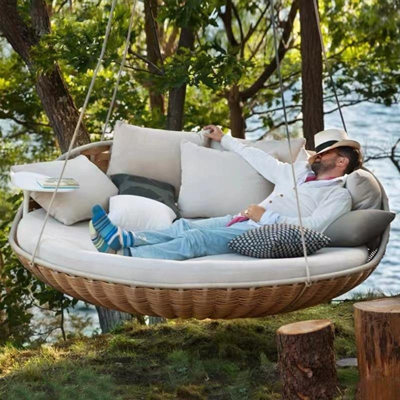 Buiten hangbed rond van wicker - Outdoor Daybed Sofa recensie en prijs