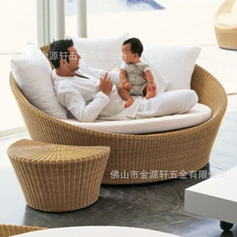Ronde rotan buitenbed, patio-  - Outdoor Daybed Sofa recensie en prijs