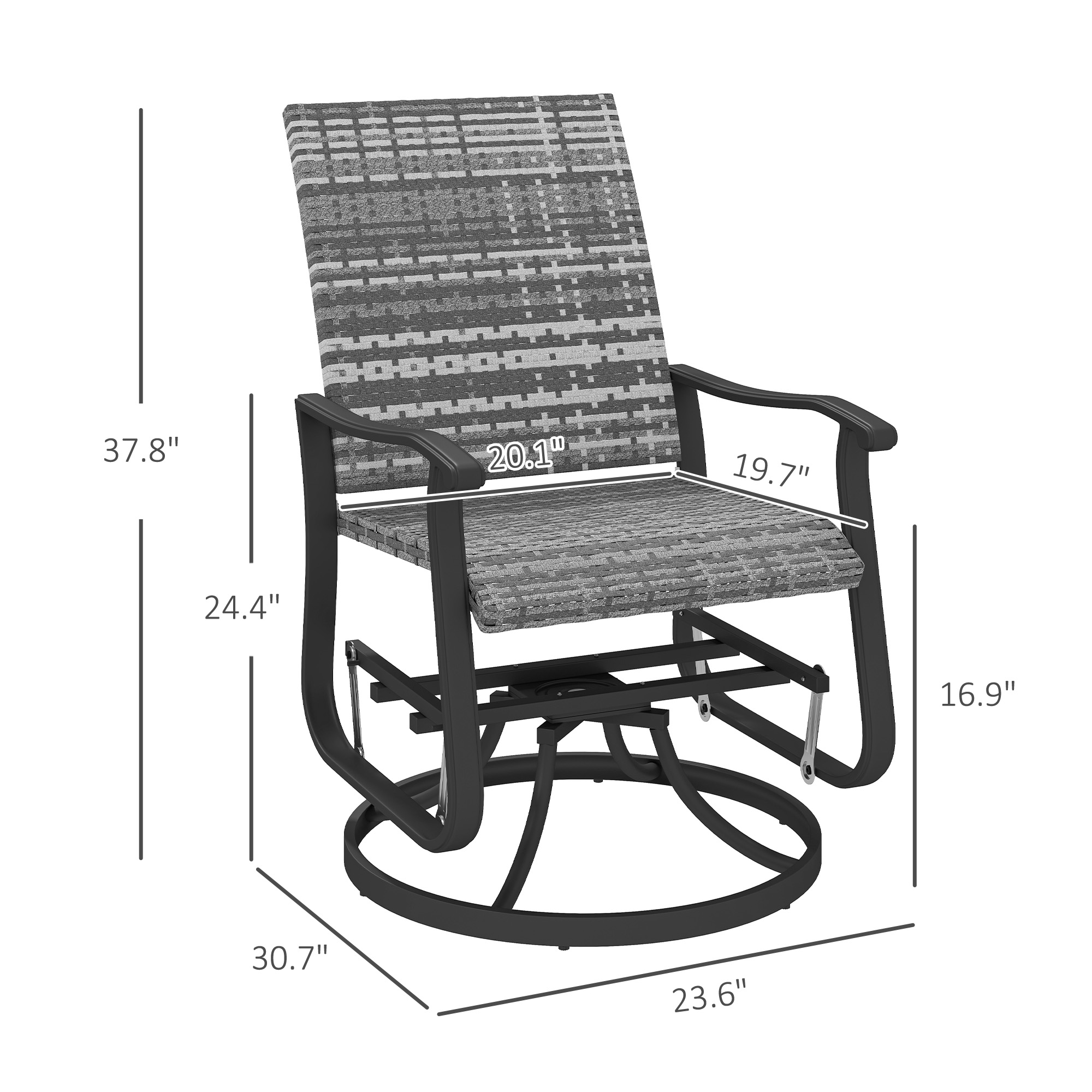 Outdoor Glider-stoelenset van  - Outdoor Furniture Metal Chairs recensie en prijs